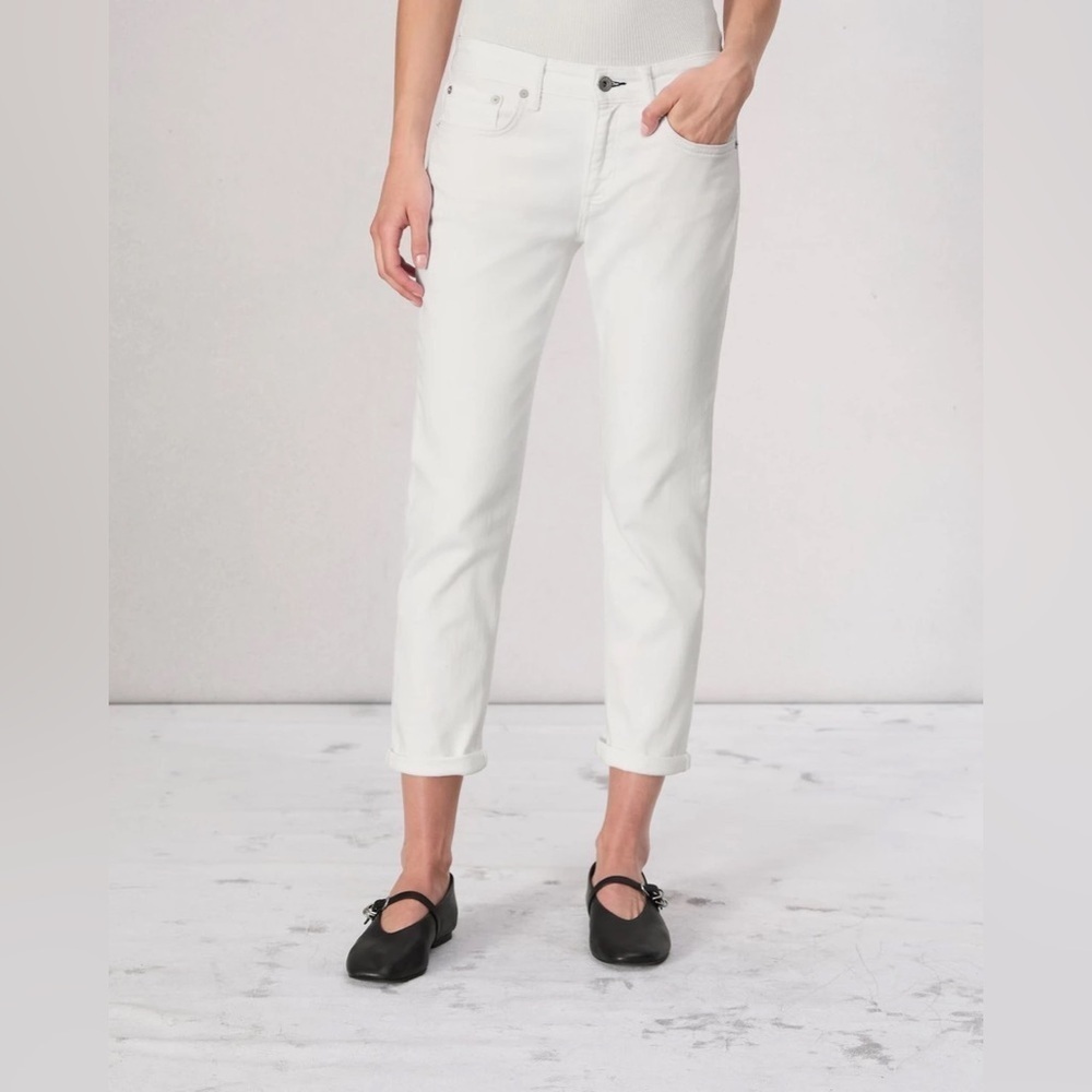 NWT Rag & Bone Dre low rise boyfriend white jeans sz 27 - Picture 2 of 14